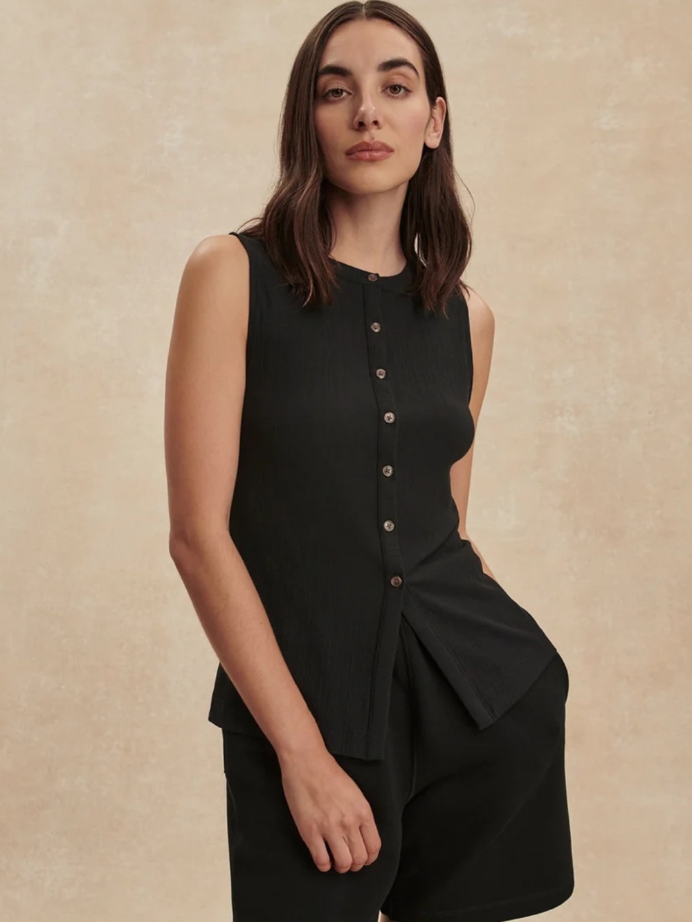 NWT Varley Latia Button-Through Tank M